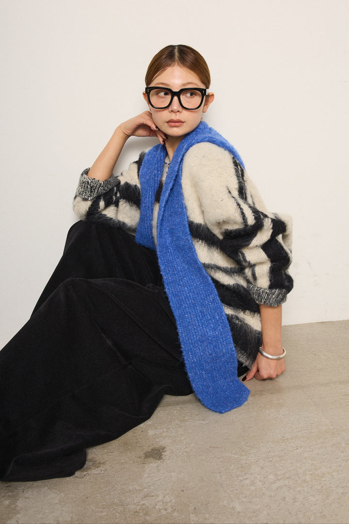 ブークレーイヤーフラップビーニー/ブルー