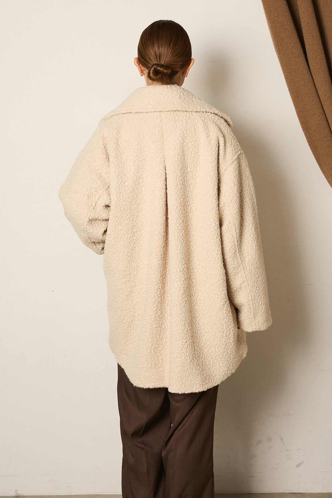 ループツイードタックジャケット/アイボリー