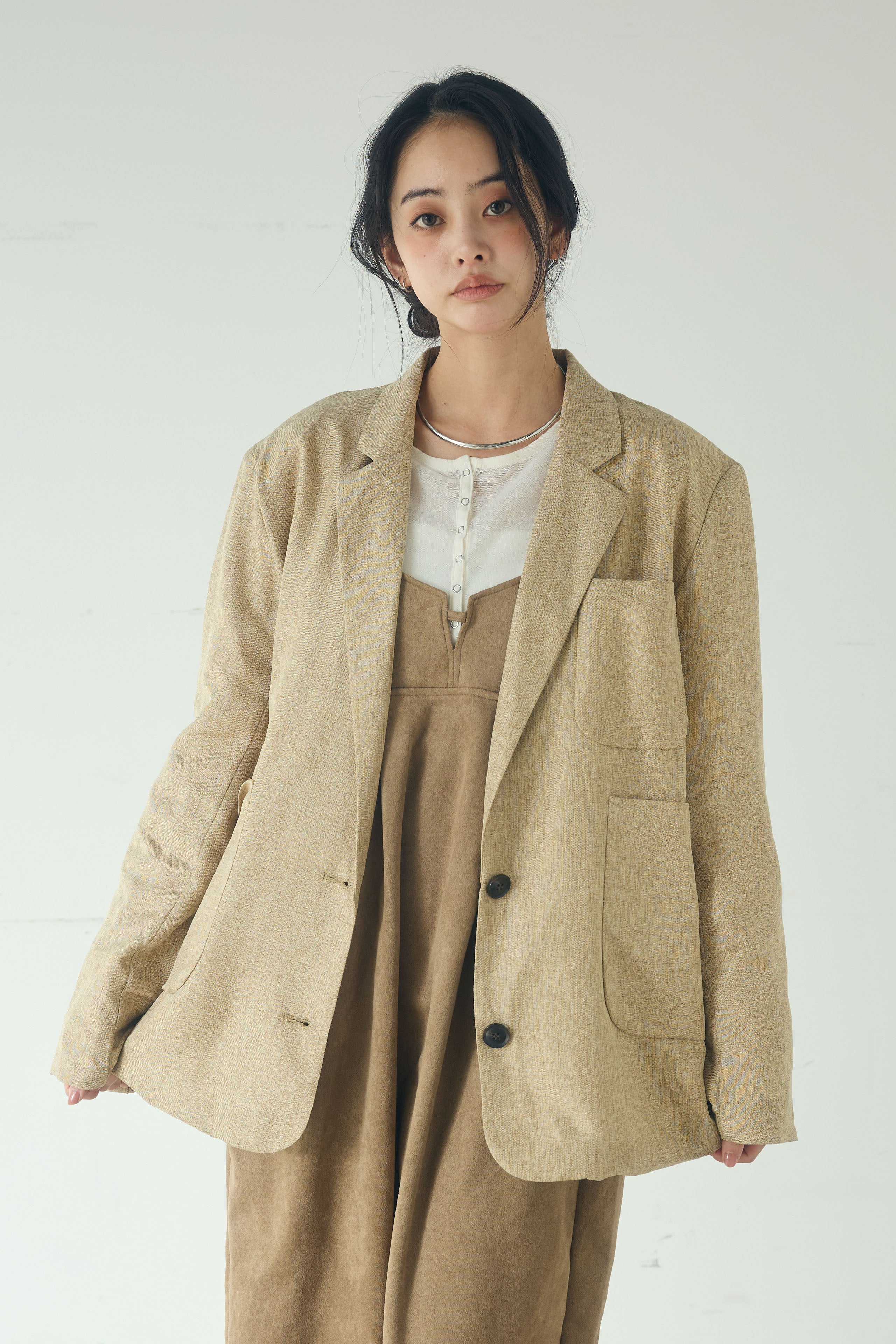 ケーブル編み カーディガン セットアップ ESICA 1番人気⭐︎ダークブラウン SETUP – ESICA