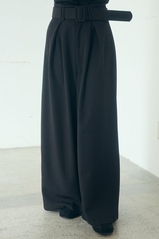 【着回しセット】[SET]モチーフ付きシアーブルゾン+ベルト付きツータックワイドパンツ+モチーフ付きシアーブルゾン(3set)