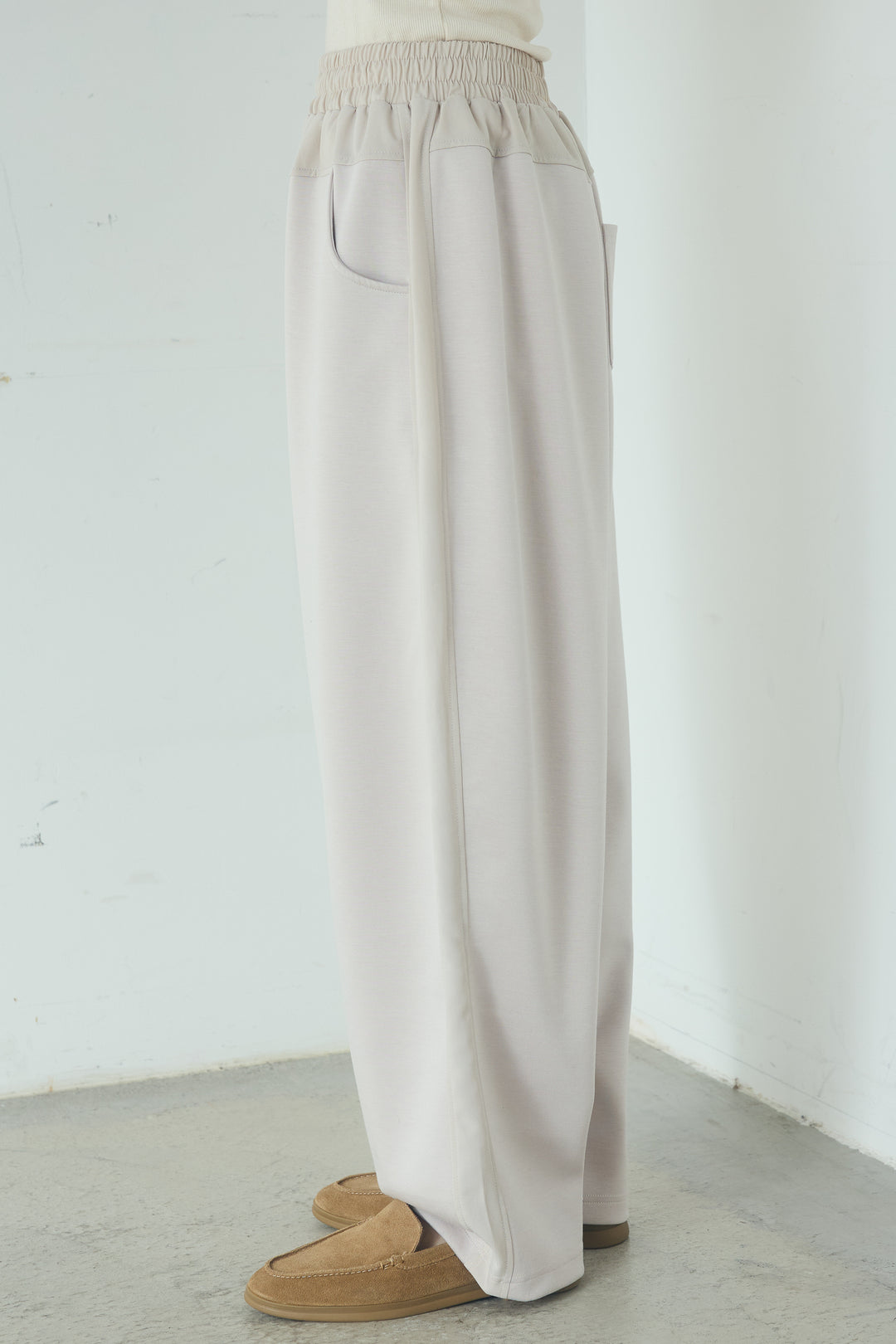 異素材切り替えスウェットパンツ