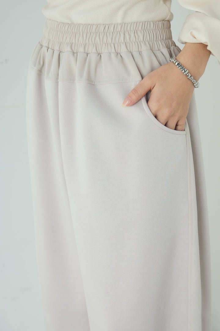 異素材切り替えスウェットパンツ