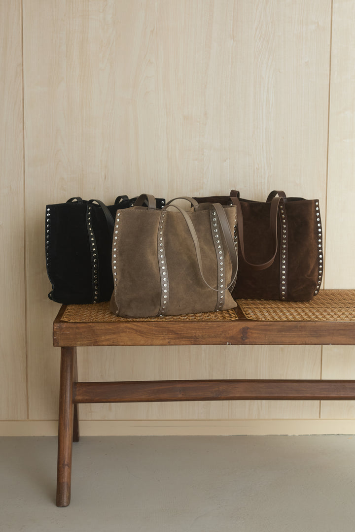 スウェードライクハトメトート/ブラック