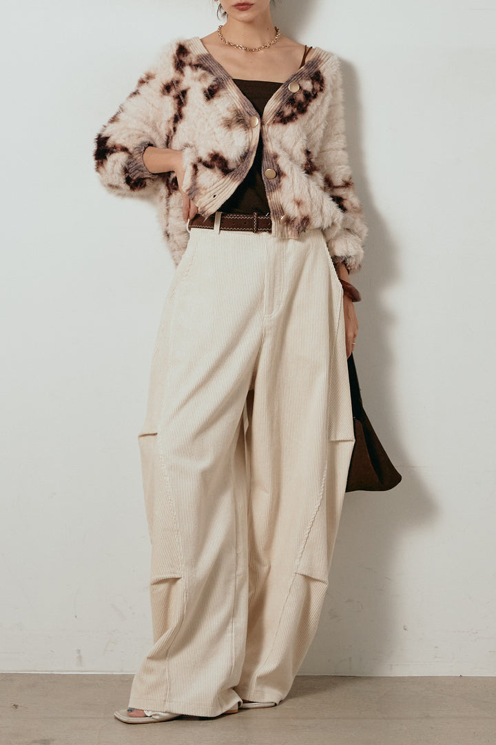 【着回しセット】[SET]タイダイ柄シャギーニットカーディガン+タイダイ柄シャギーニットカーディガン(2set)