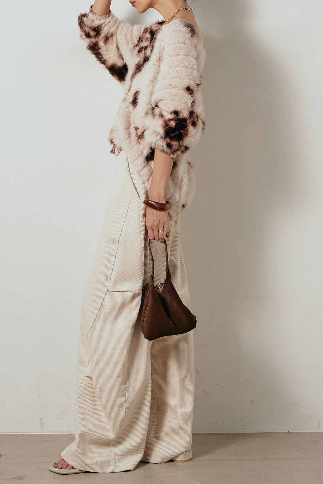 【着回しセット】[SET]タイダイ柄シャギーニットカーディガン+タイダイ柄シャギーニットカーディガン(2set)