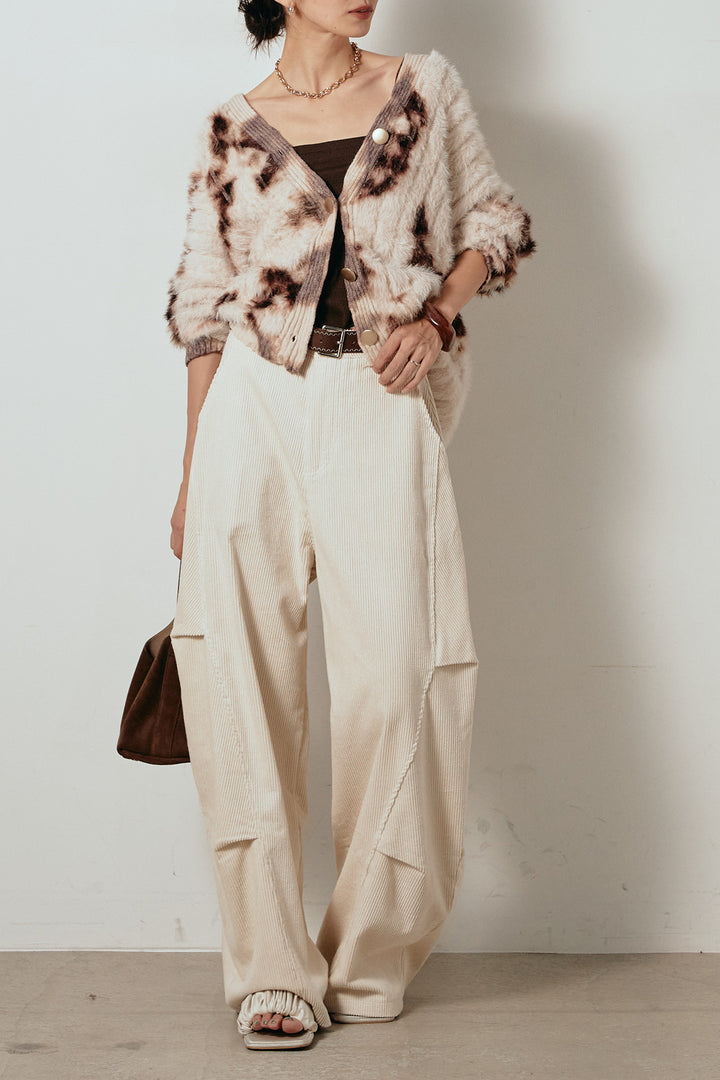 【着回しセット】[SET]タイダイ柄シャギーニットカーディガン+タイダイ柄シャギーニットカーディガン(2set)