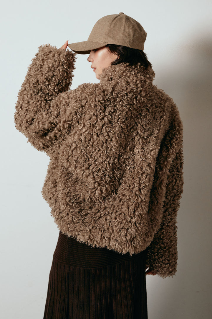 スエードライク配色ツイードキャップ/ベージュ