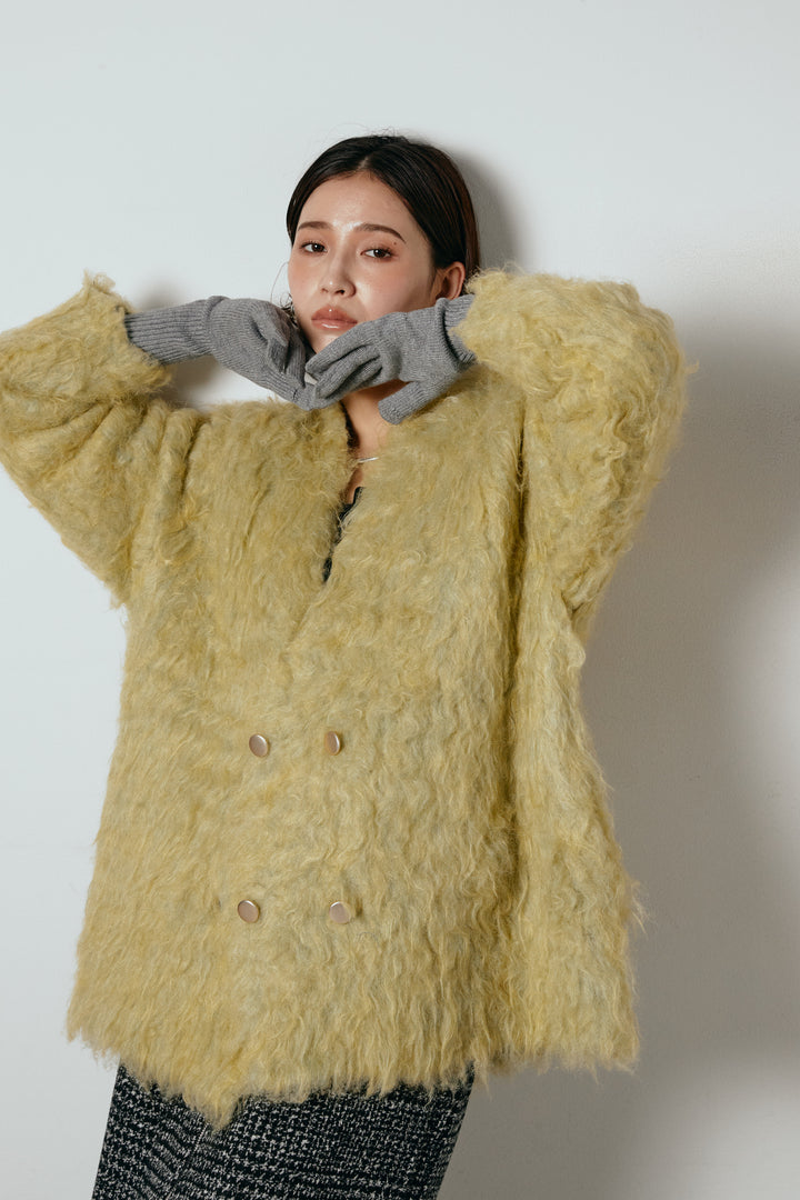 ホールタッチリブニットグローブ/グレー