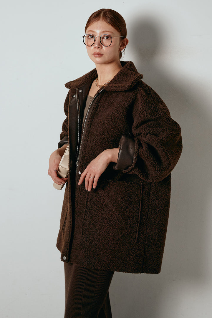 リバーシブルエコムートンコート