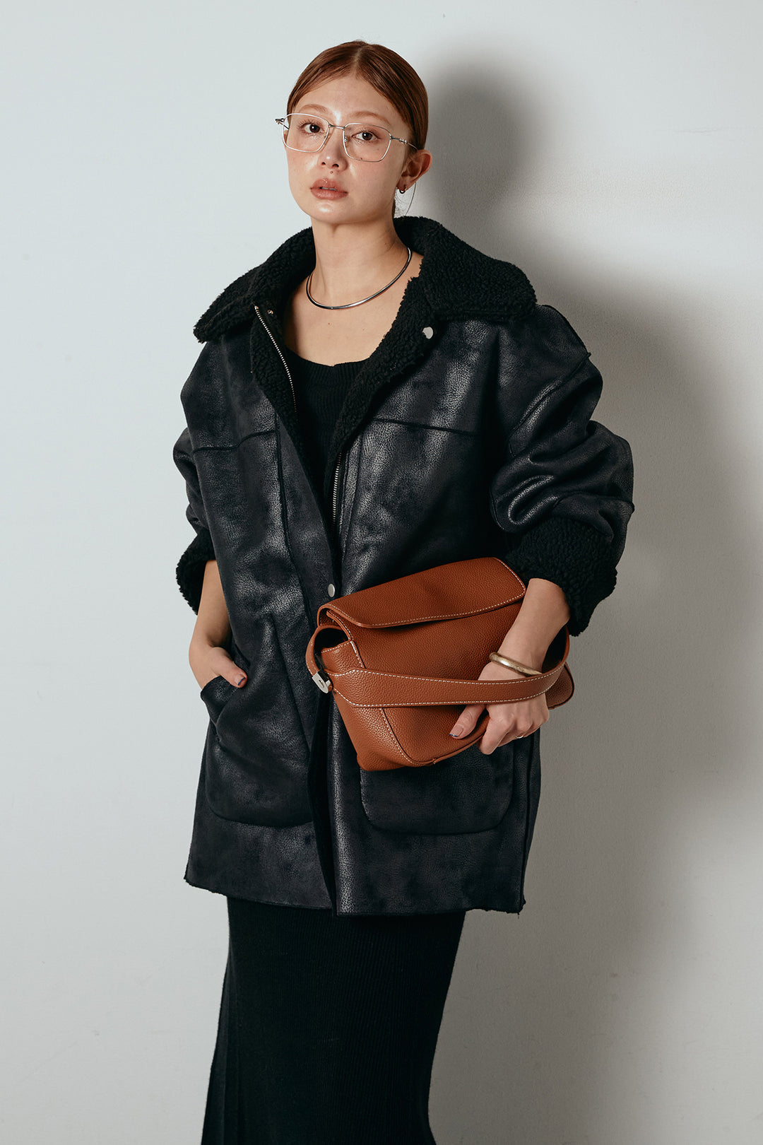 リバーシブルエコムートンコート