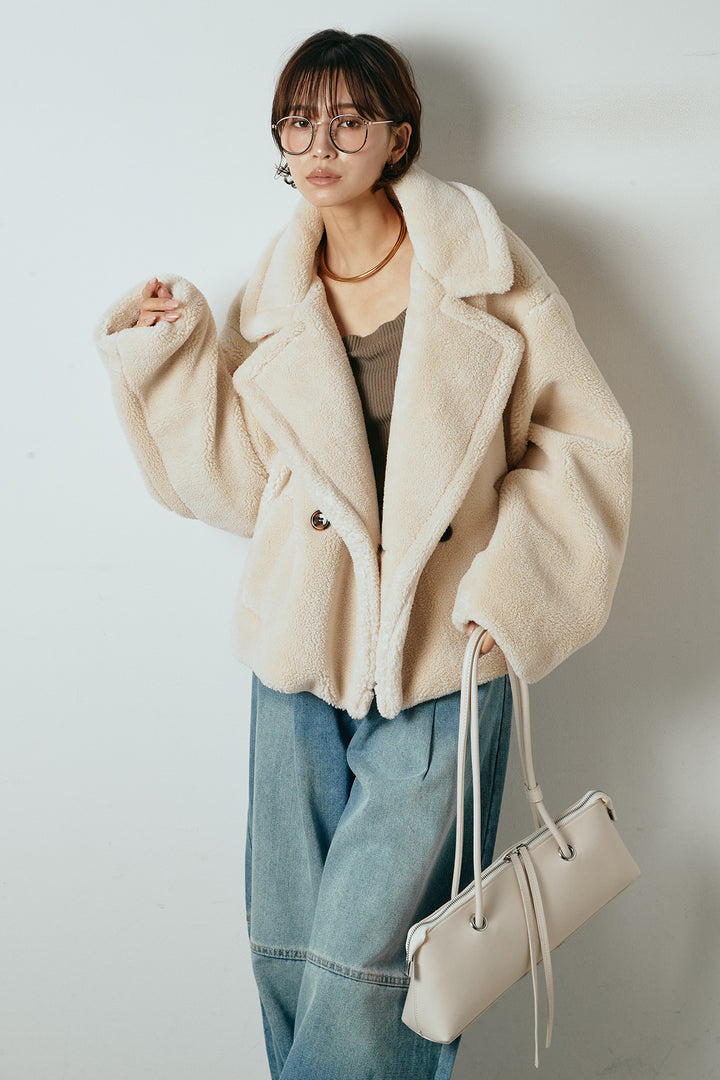 【1月上旬発送】テディボアショートジャケット