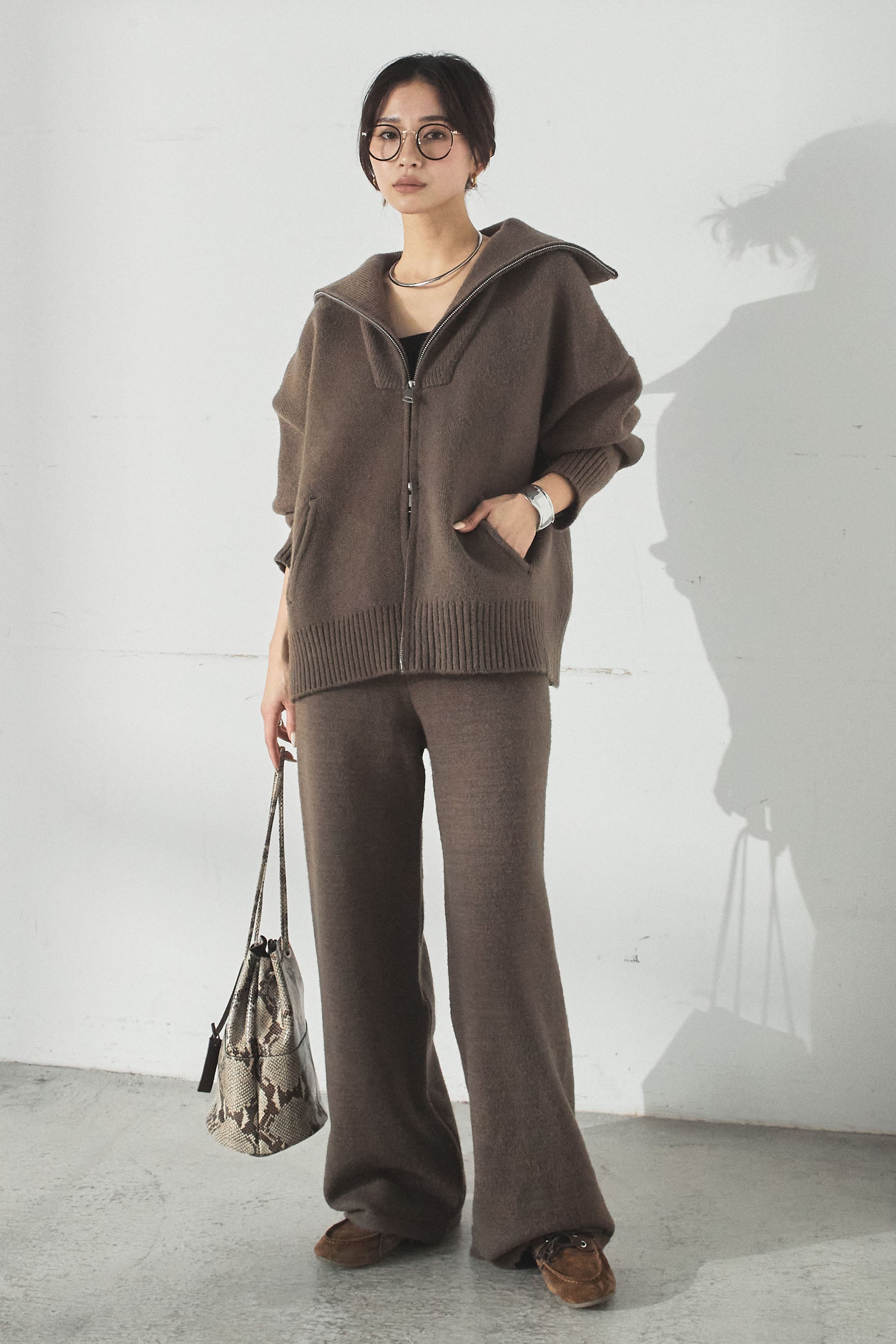 SET]ビッグカラーダブルジップニットSETUP – ESICA