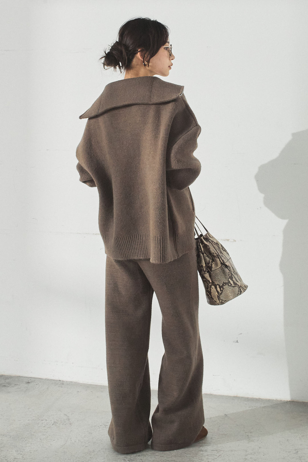 [SET]ビッグカラーダブルジップニットSETUP