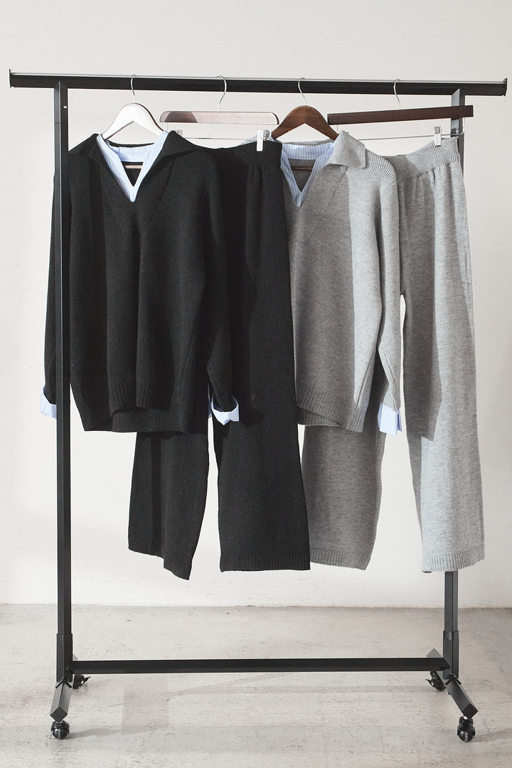 【着回しセット】[SET]ストライプドッキングニットポロSETUP+ストライプドッキングニットポロSETUP(2set)