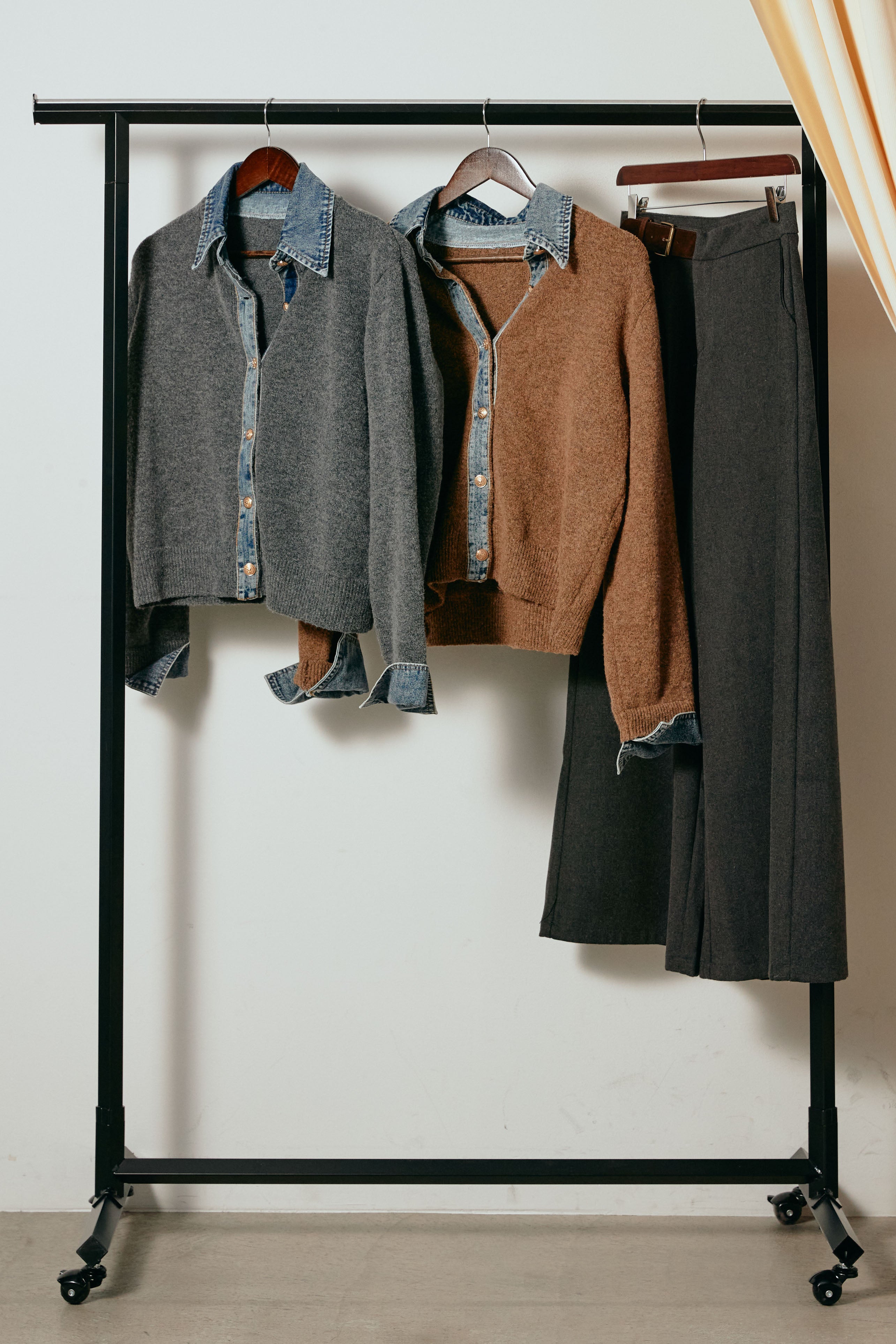 ダブルオーバージャケット/ブラック　ESICA　エシカ　半袖 ダブルオーバージャケット/ブラック ESICA エシカ 半袖