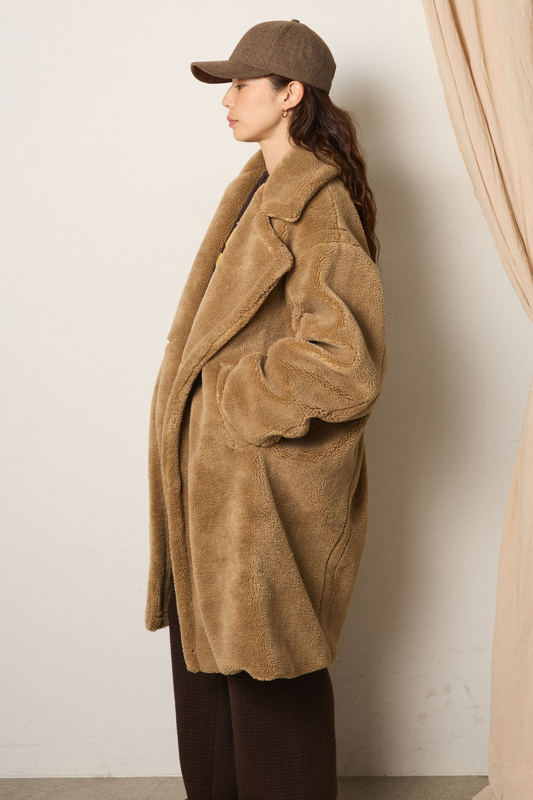 テディボアロングコート