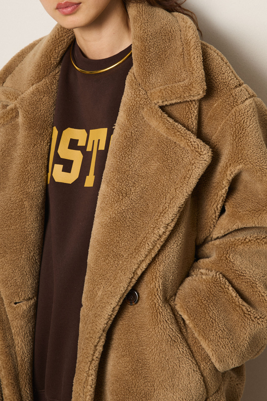 テディボアロングコート