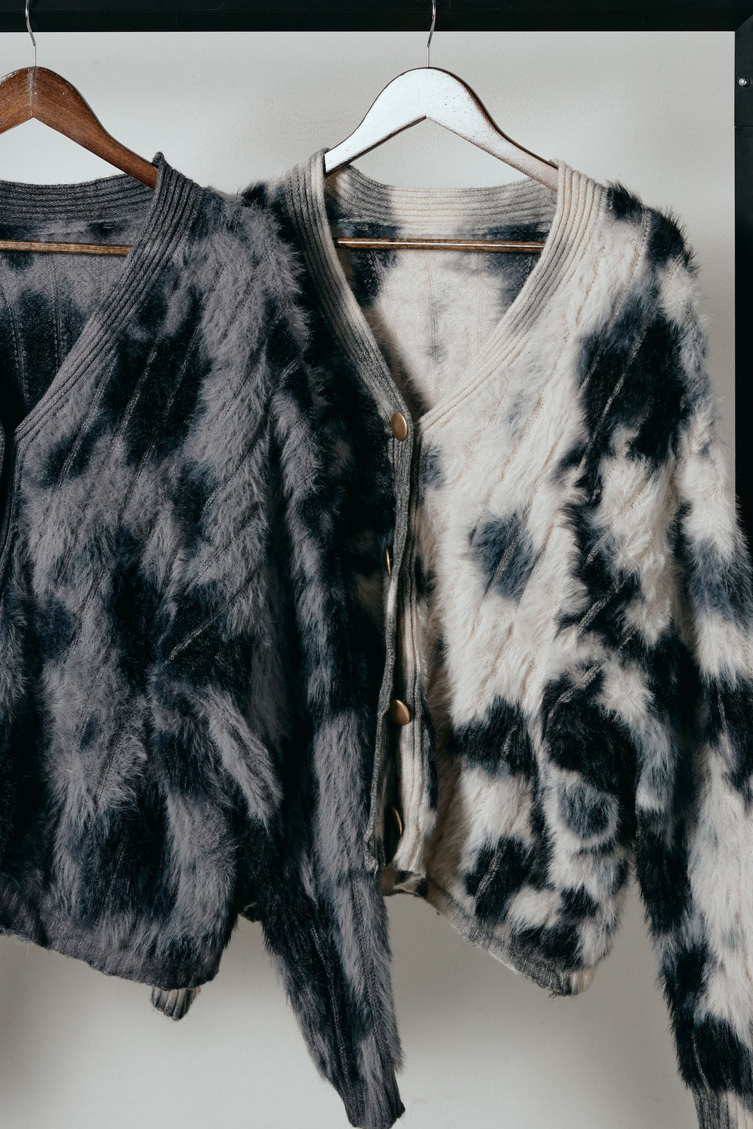 【着回しセット】[SET]タイダイ柄シャギーニットカーディガン+タイダイ柄シャギーニットカーディガン(2set)