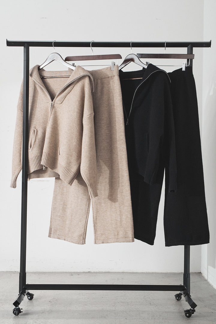 【着回しセット】[SET]ビッグカラーダブルジップニットSETUP+ビッグカラーダブルジップニットSETUP(2set)