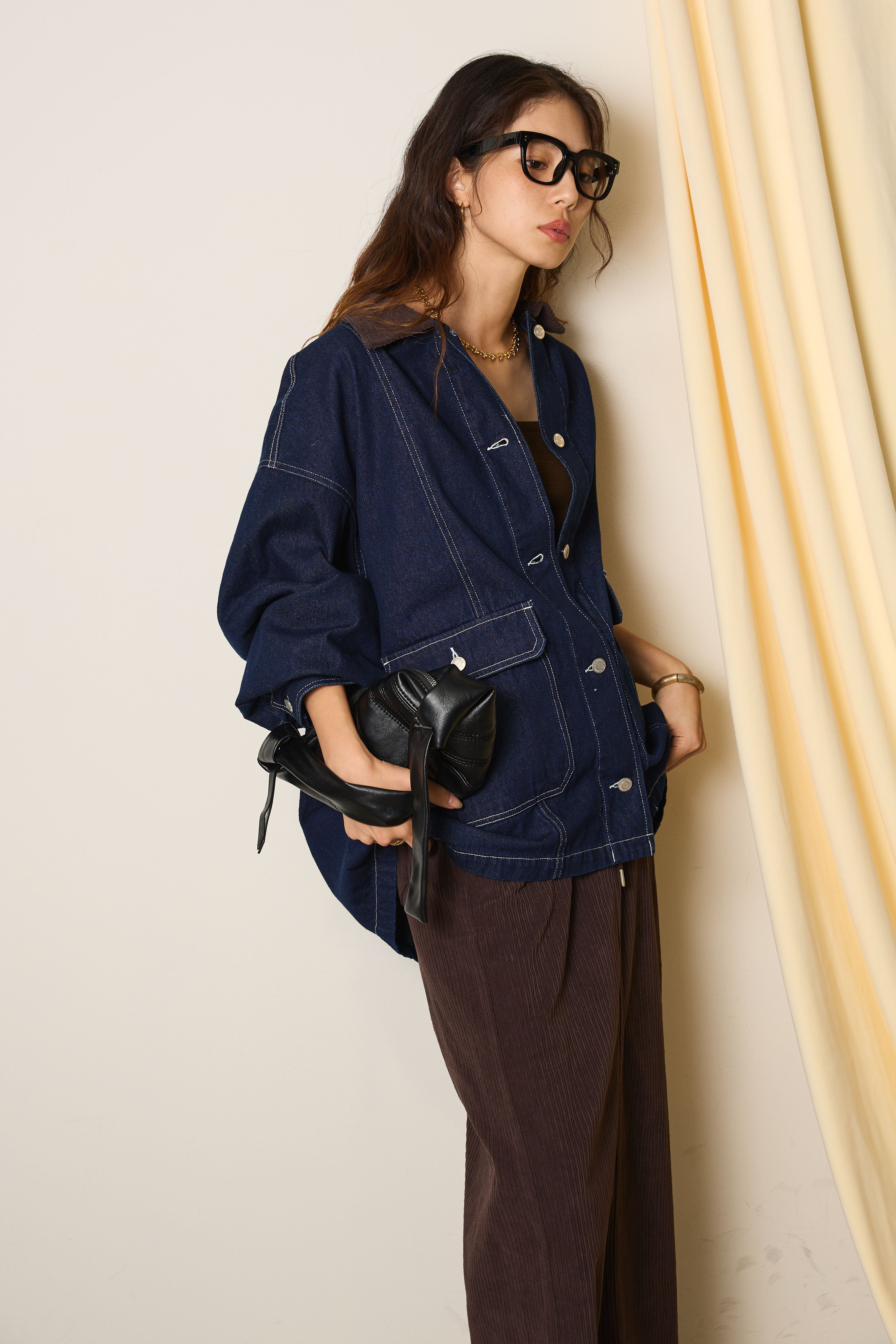 SET]衿コーデュロイカバーオールジャケット+コーデュロイIライン