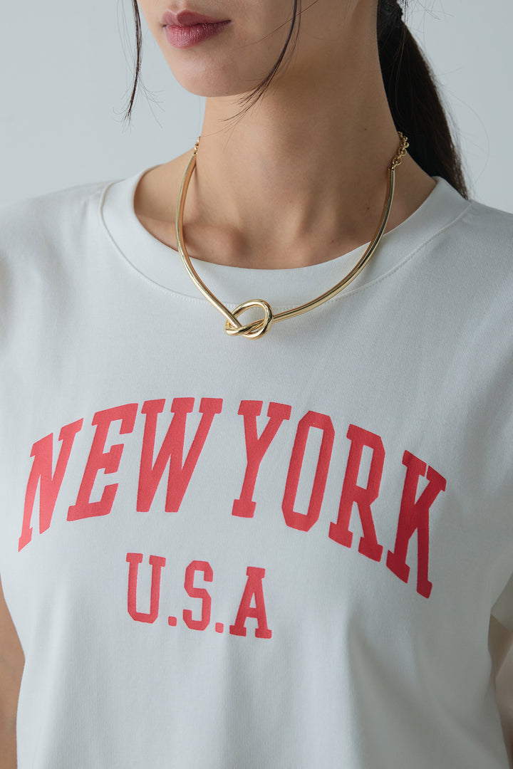 [着回しセット]ショート丈NEWYORKロゴTシャツ+ショート丈NEWYORKロゴTシャツ(2set)