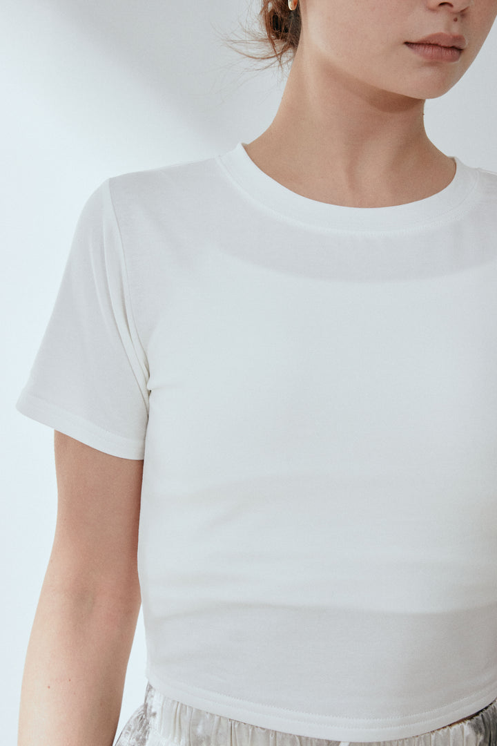 天竺クロップドTシャツ