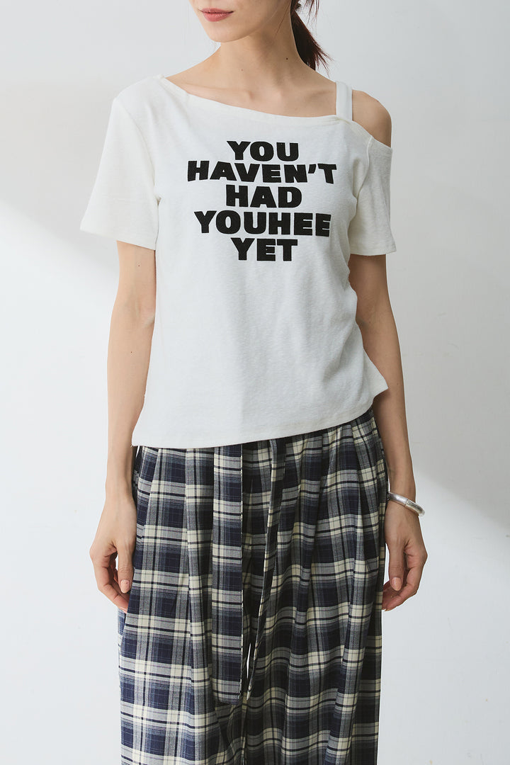 [SET]テキストロゴワンショルTシャツ+2WAYデニムベアサロペット(2set)