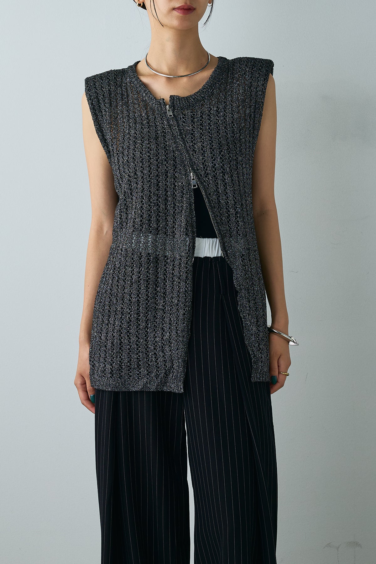 最終価格！【美品】todayful シースルーフロントスリットトップス 最終価格！【美品】todayful シースルーフロントスリット