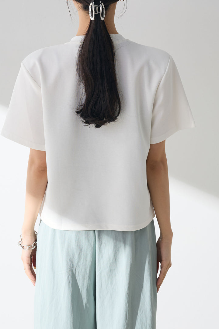 ネックチェーンジップTシャツ