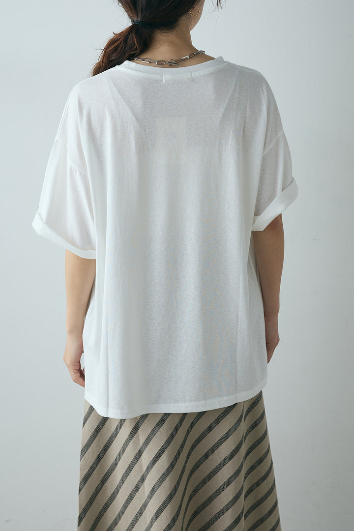 [SET]ニュースペーパーグラフィックTシャツ+ベルト付き斜めライン柄スカート(2set)