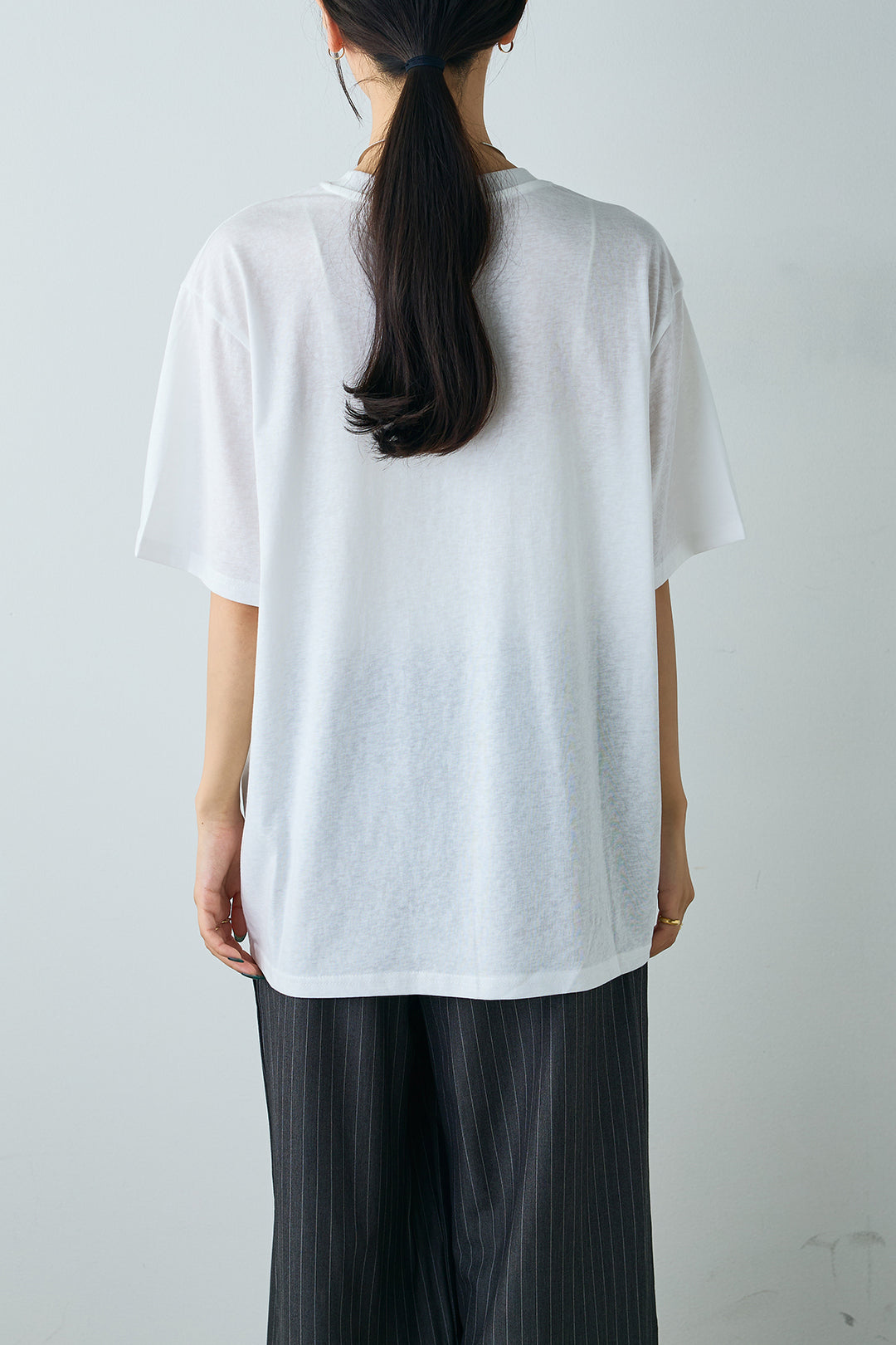 ニュアンス英字フォトプリントTシャツ