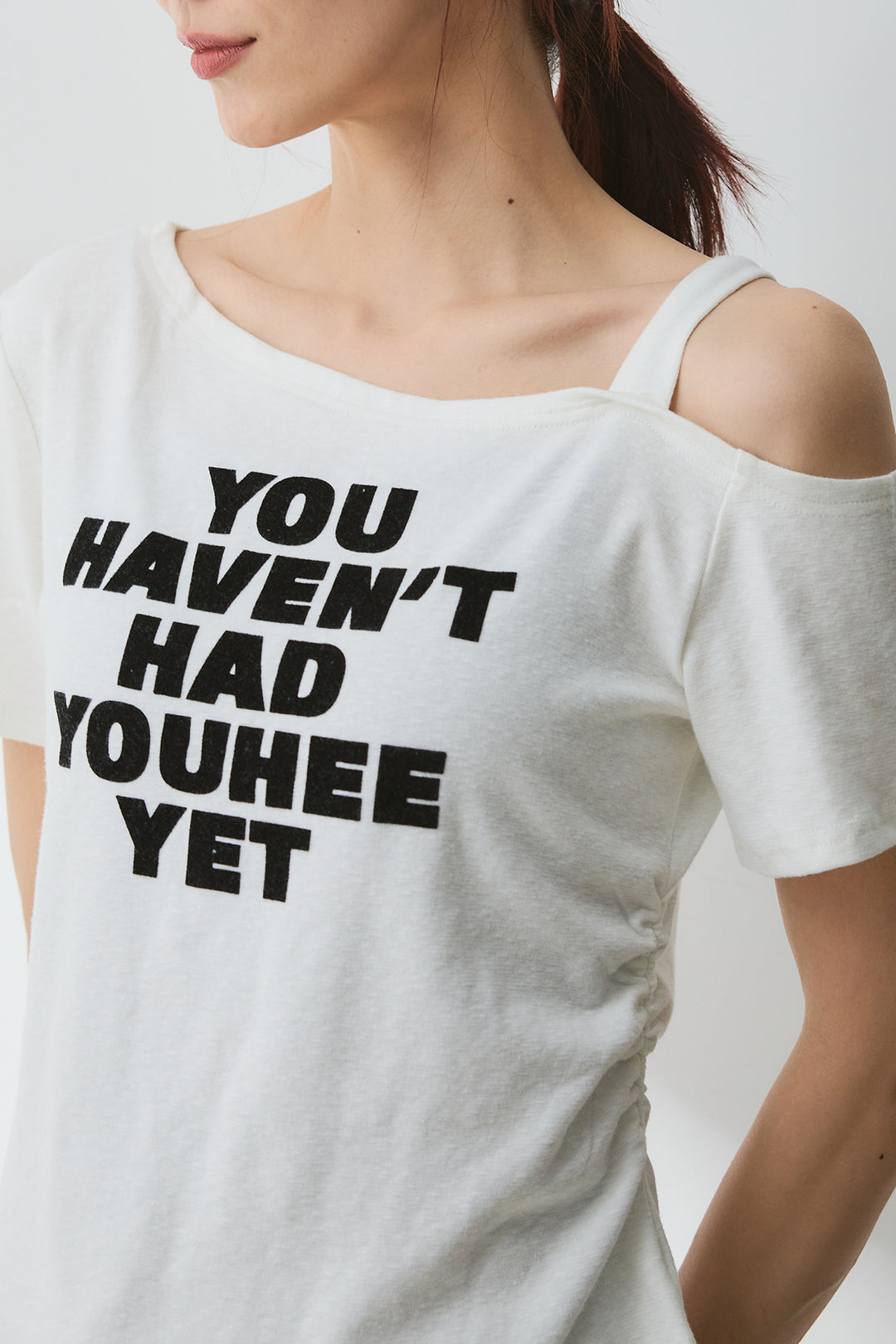 [SET]テキストロゴワンショルTシャツ+2WAYデニムベアサロペット(2set)