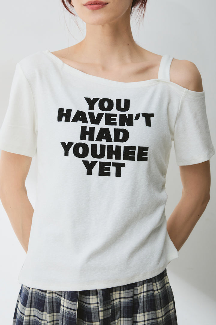 [SET]テキストロゴワンショルTシャツ+2WAYデニムベアサロペット(2set)