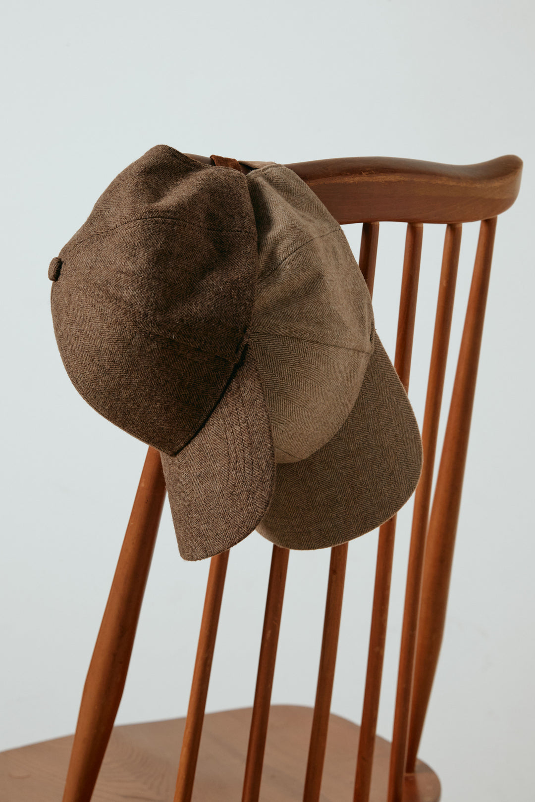 スエードライク配色ツイードキャップ/ベージュ