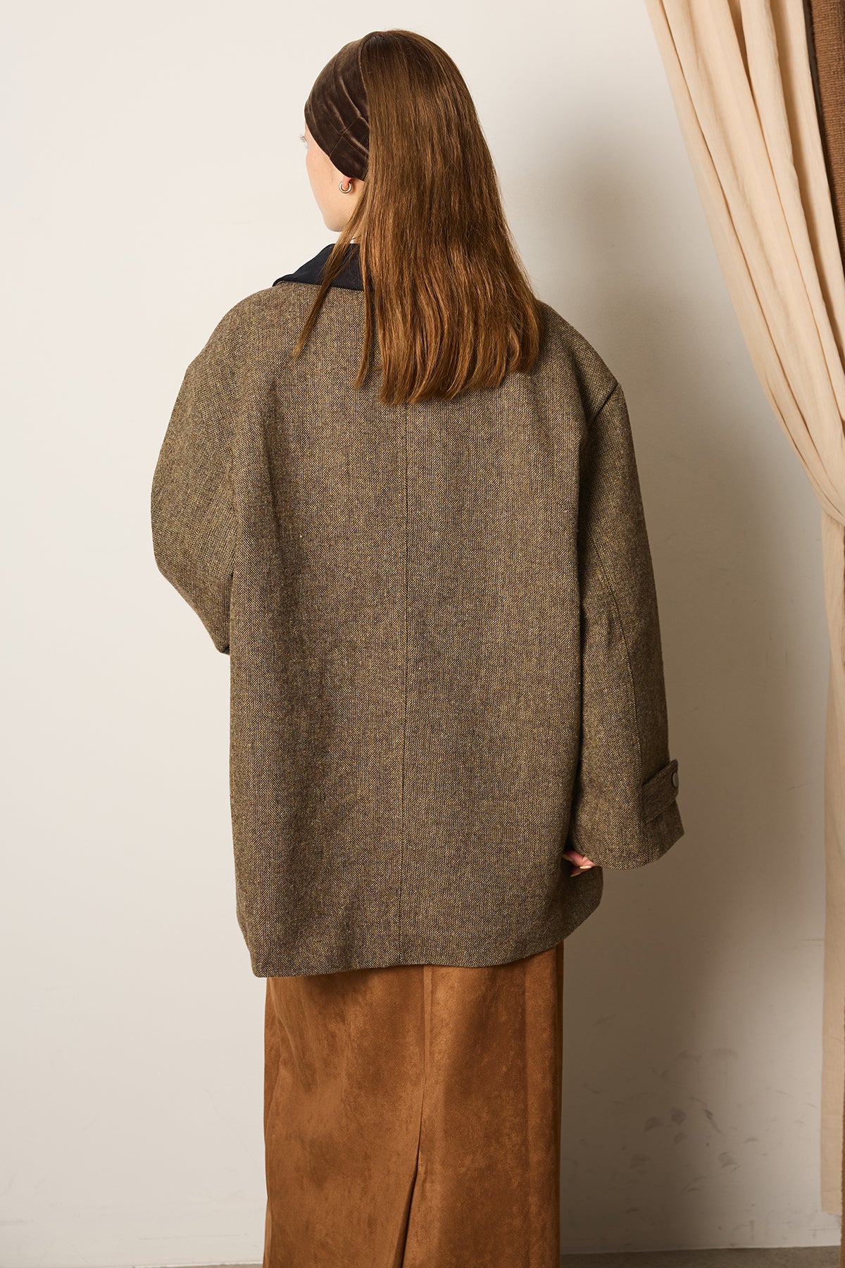 即納】襟コーデュロイツイードカバーオール – ESICA