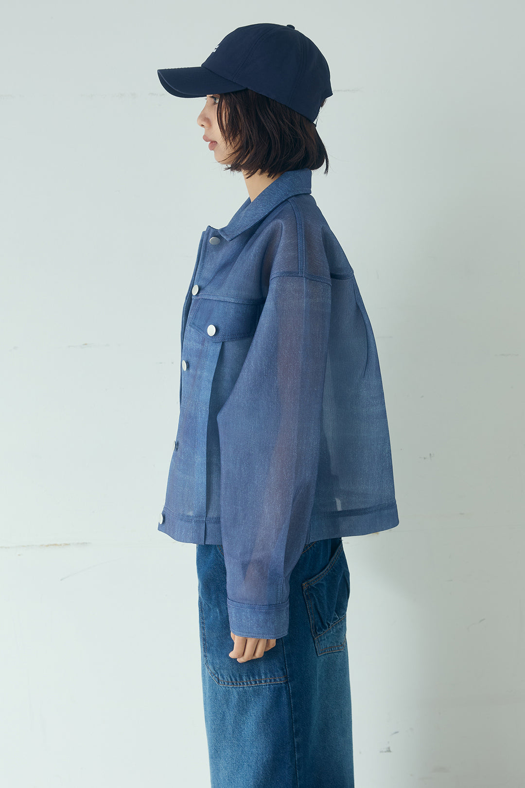 デニム風シアーダンボールジャケット