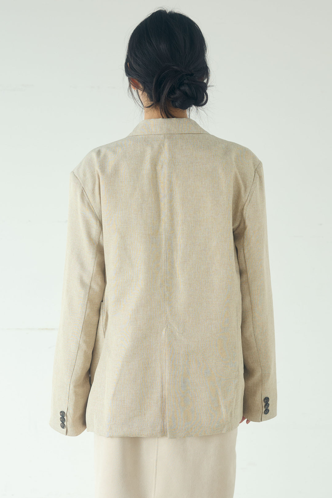 [SET]リネンライクテーラードジャケット+スエードポンチキャミワンピース(2set)