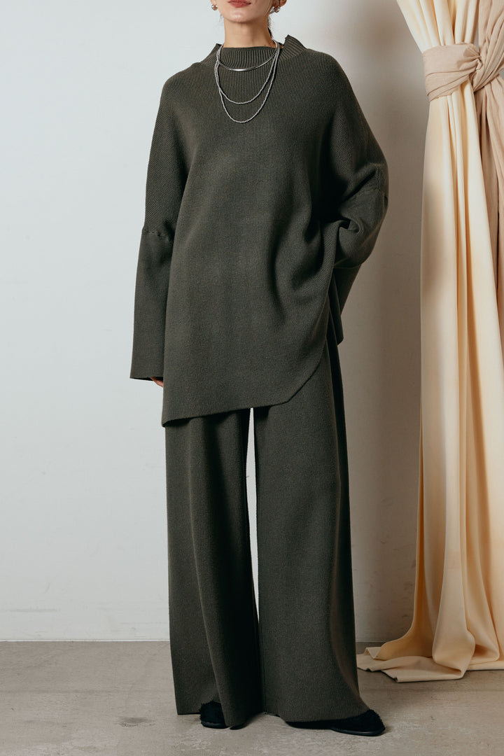 [SET]ポンチョシルエットニットSETUP