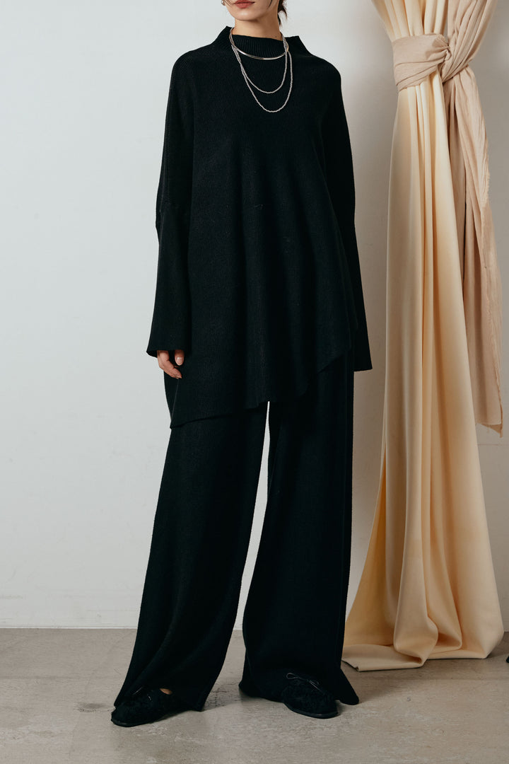 [SET]ポンチョシルエットニットSETUP