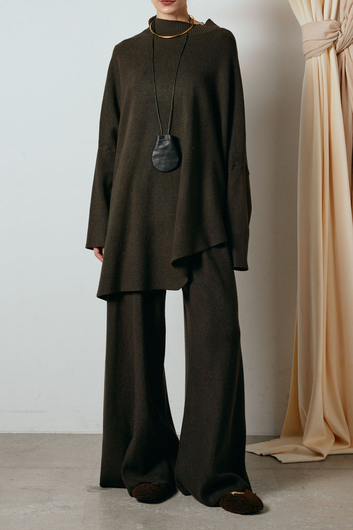 [SET]ポンチョシルエットニットSETUP