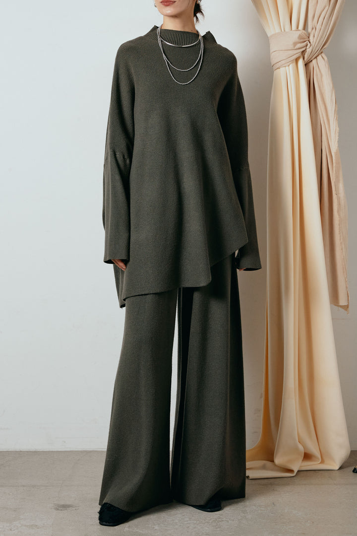 [SET]ポンチョシルエットニットSETUP