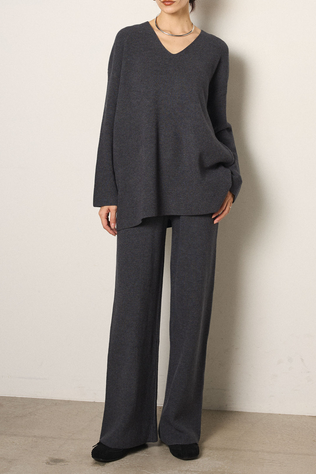 [SET]リラックスワッフルニットSETUP