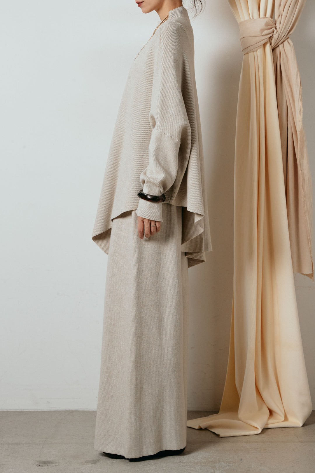 [SET]ポンチョシルエットニットSETUP