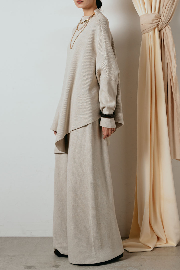 [SET]ポンチョシルエットニットSETUP