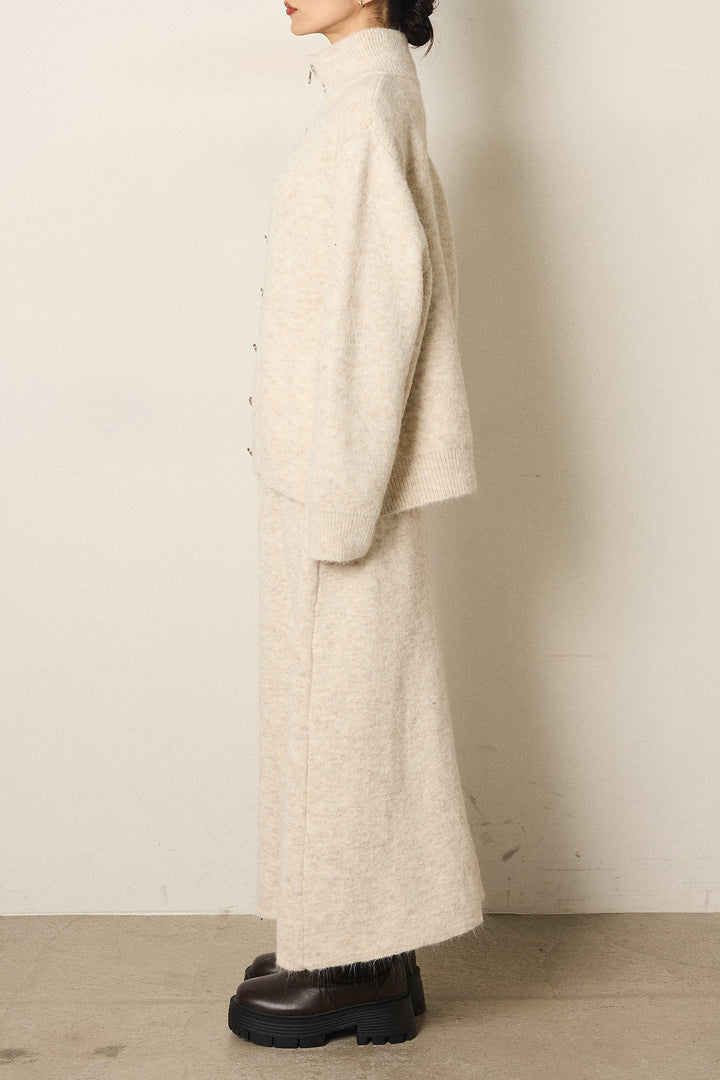 [SET]ハイネックメタルプレートニットスカートSETUP