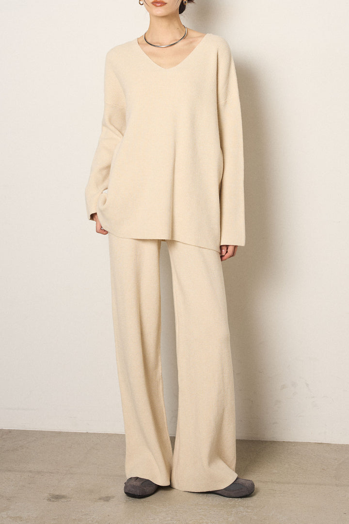 [SET]リラックスワッフルニットSETUP