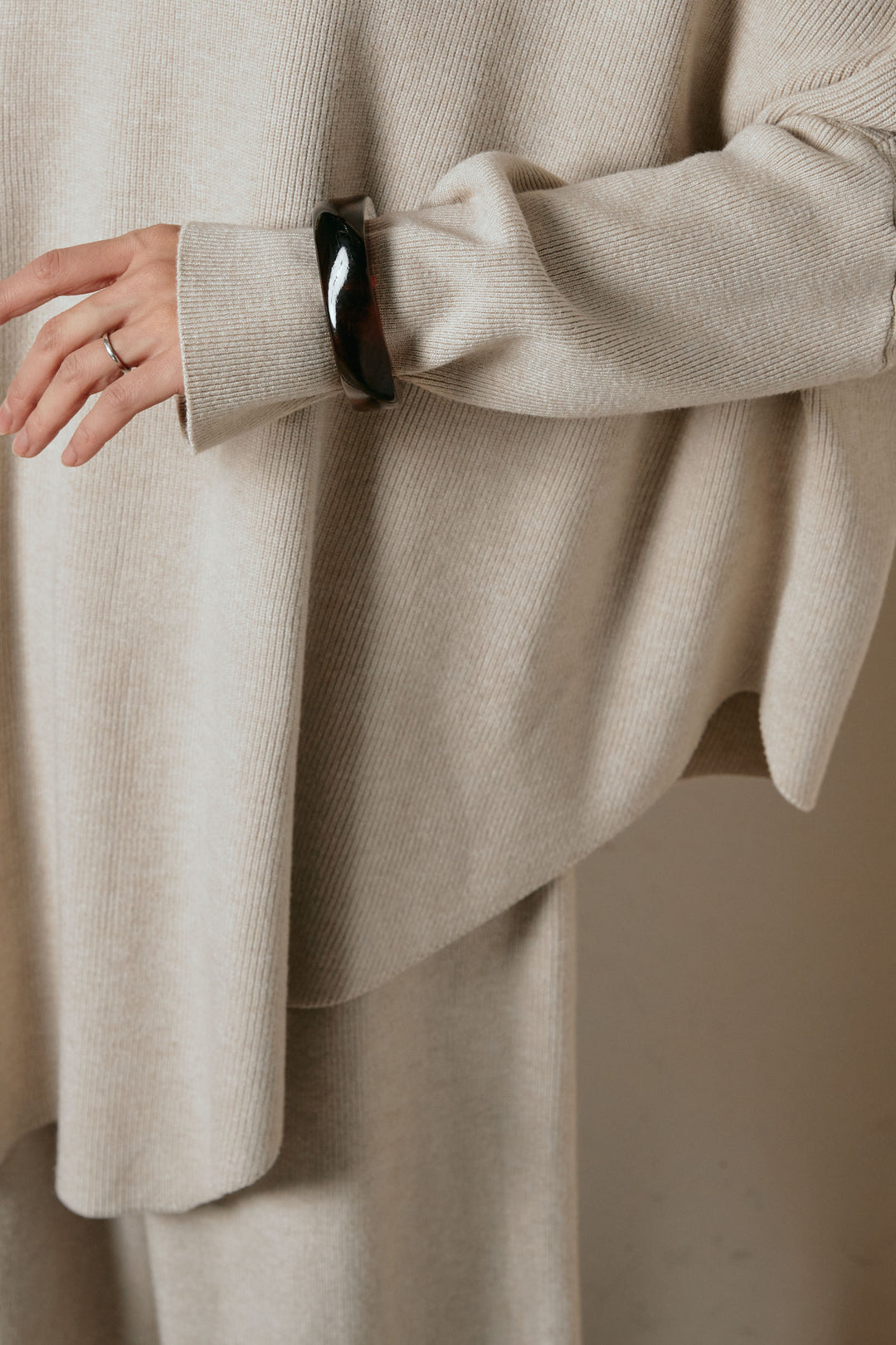 [SET]ポンチョシルエットニットSETUP