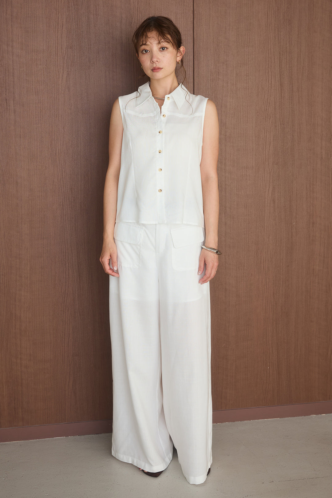 [SET]ノースリミリタリーシャツSETUP