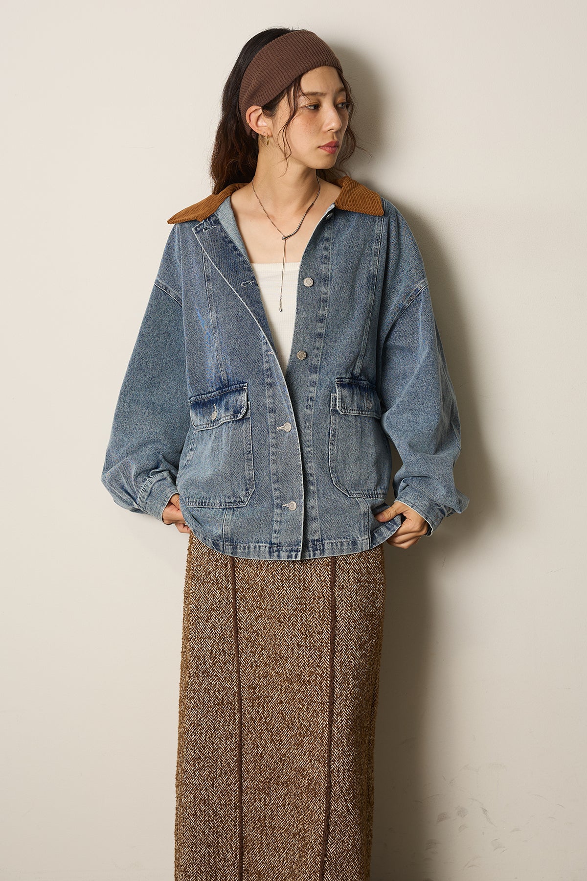 衿コーデュロイカバーオールジャケット – ESICA