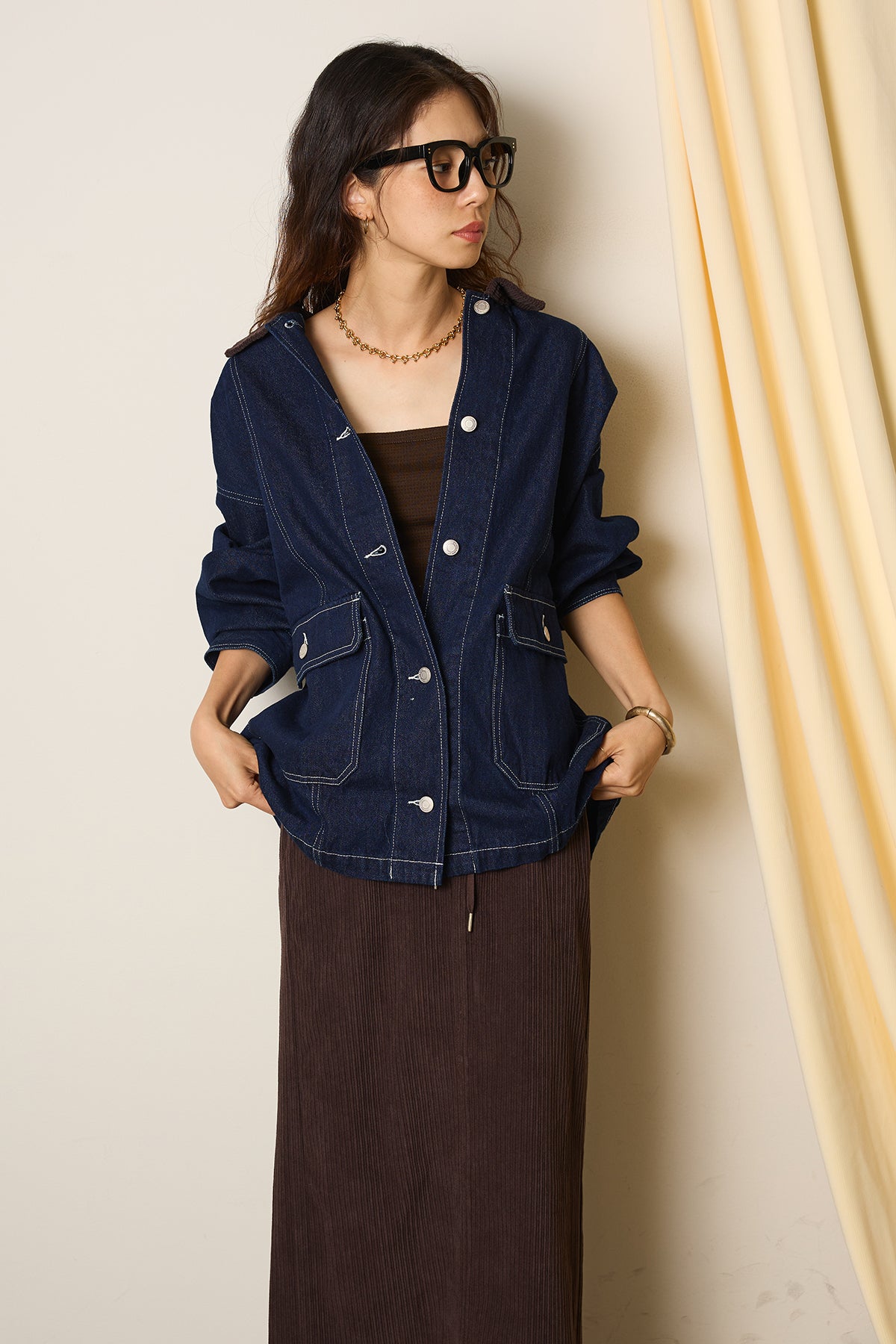 衿コーデュロイカバーオールジャケット – ESICA